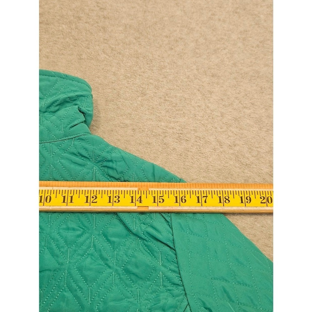 SOUTHERN LADY | Teal Green Quilted Full-Zip Lightweight Jacket - Size S - Picture 11 of 14